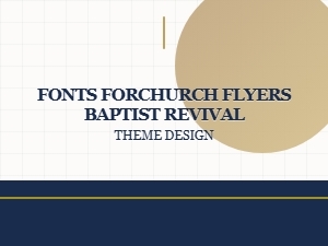 Distinctive Baptist Revival Fonts for Flyers