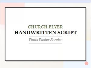 Welcome Easter with Our Casual Handwritten Flyers